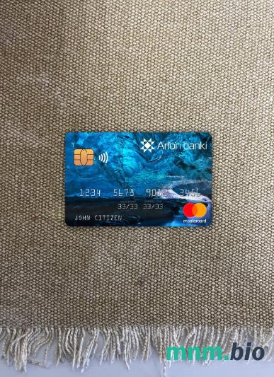 Iceland Arion wygląd zdjęcia mastercard skan PSD + zdjęcie